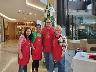 Community Hospital Corp. team members volunteered at the Salvation Army's Angel Tree in 2019.