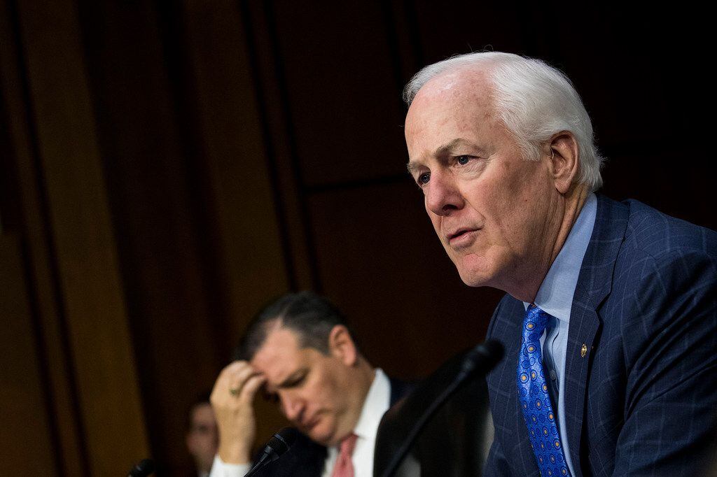 Texas Sen. John Cornyn to the critics of his immigration bill: "Surely, they don't like the status quo." (Drew Angerer/Getty Images/TNS)