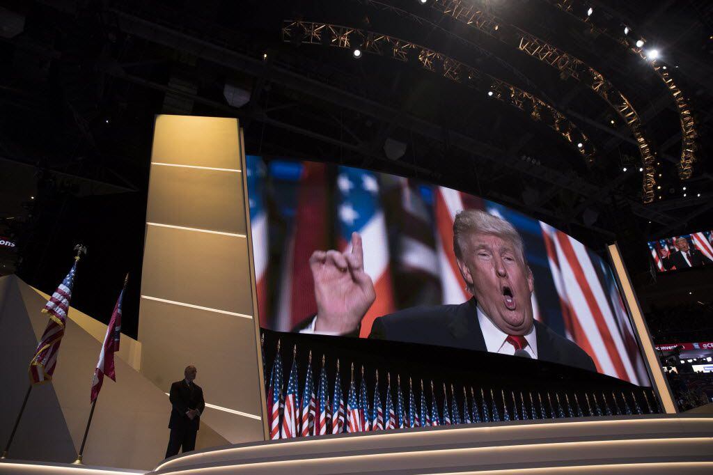 Republican presidential candidate Donald Trump delivered his speech accepting the party's...