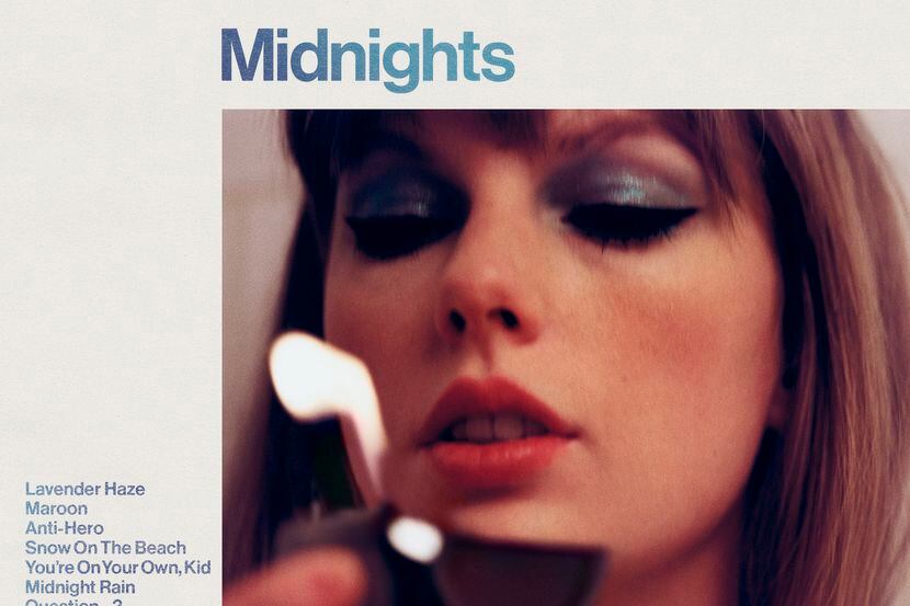 This image released by Republic Records shows "Midnights" by Taylor Swift. (Republic Records...