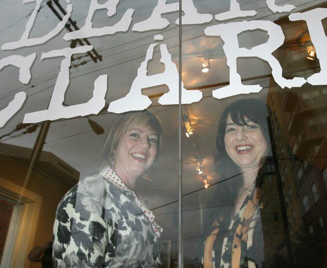 Holly Dear (left) and Kaycee Clark opened the Dear Clark Hair Studio on McKinney Ave. in...