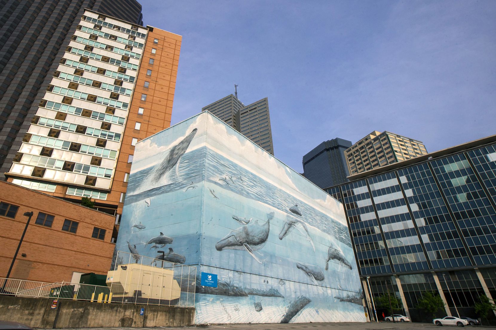 After recent advertising posters came down, a mural painted in 1999 by the artist and...