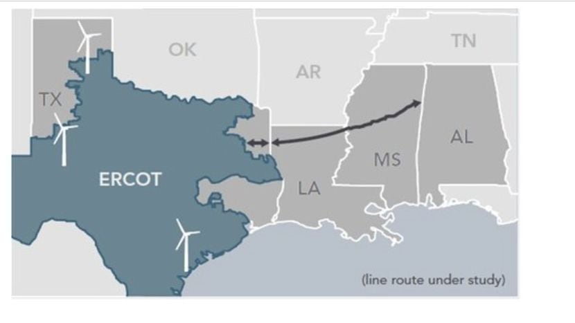Plan to link Texas ERCOT electric grid to southeastern U.S. states is in the works