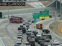 A still image of traffic on I-35 Jan. 29, 2023, from the Texas Department of Transportation...