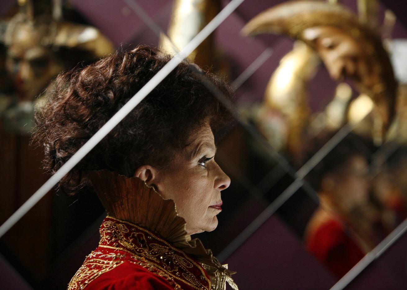 In this 2009 photo, actress Ronnie Claire Edwards is reflected in mirrors at the entryway of...