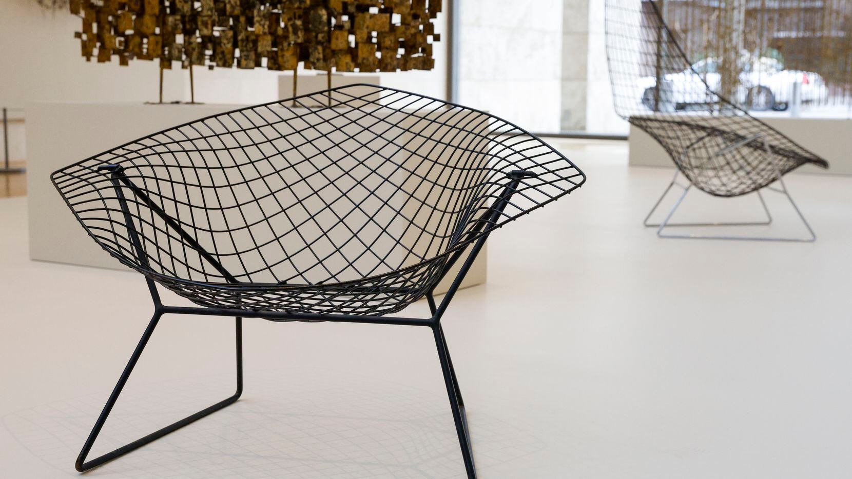 “Prototype Diamond Chair” is on view at the Nasher Sculpture Center as part of the "Harry...