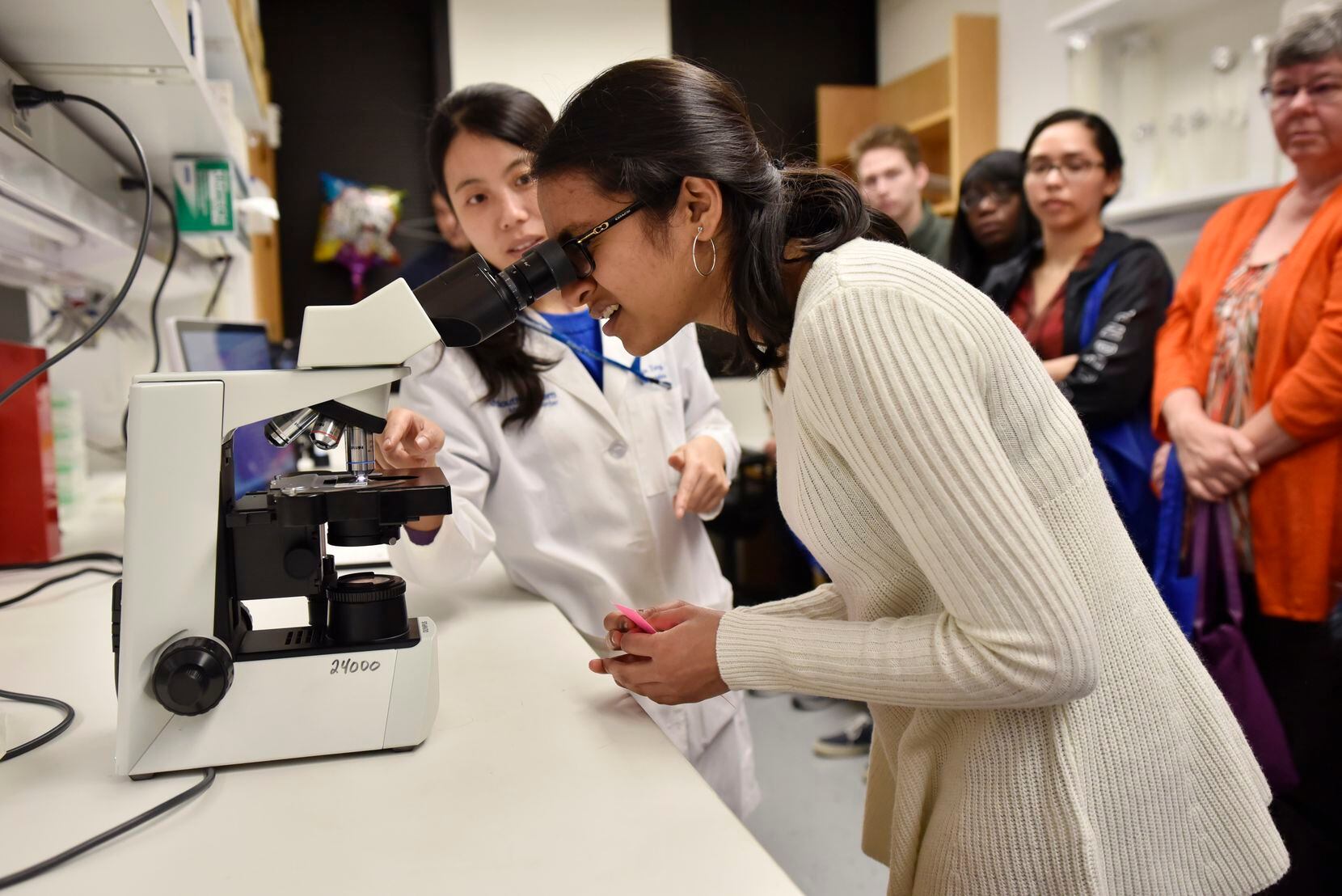 In years past, UT Southwestern welcomed Science in the City participants such
as Priya...
