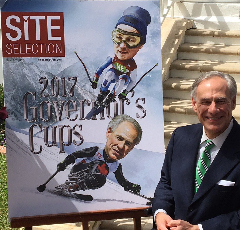 Texas Gov. Greg Abbott accepted Site Selection Magazine s 2017 Governor's Cup at the...