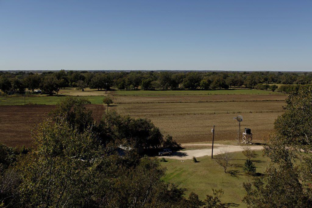 A scenic overlook offers a view of resting farmlands at Homestead Heritage Thursday,...