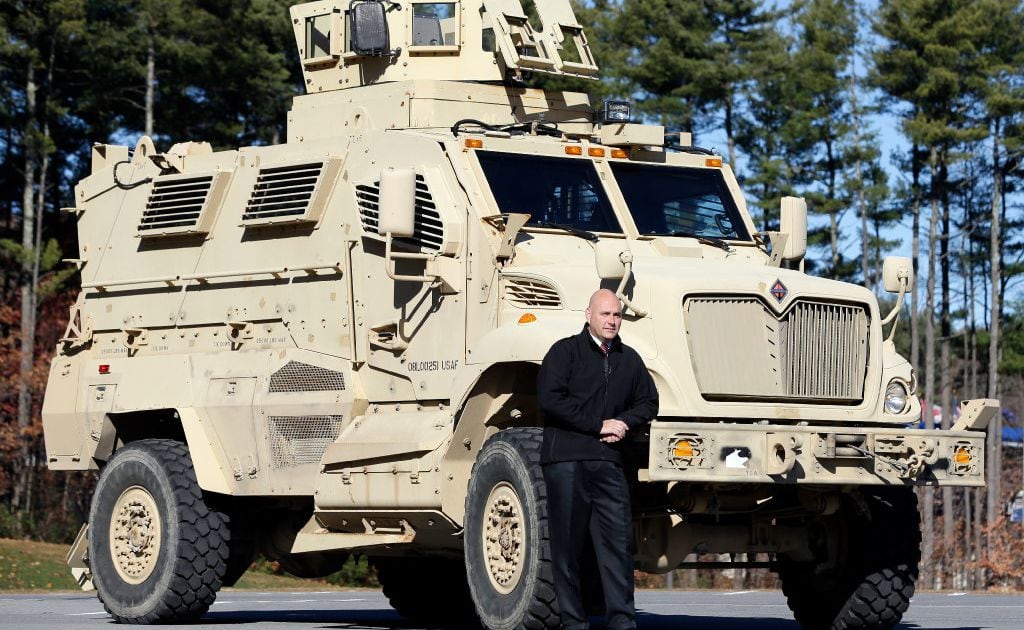 Trump allows local police to stock up on high-powered military vehicles and  gear