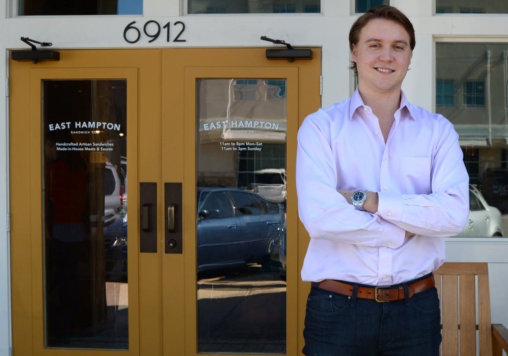 At 25 years old, Hunter Pond opened East Hampton Sandwich Co. in Snider Plaza in 2012. 
