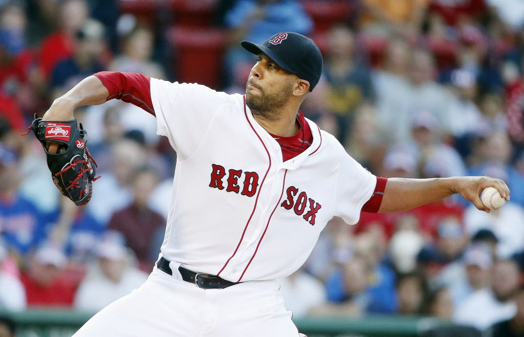 Boston Red Sox's David Price pitches during the first inning of a baseball game against the Texas Rangers in Boston, Tuesday, July 5, 2016.