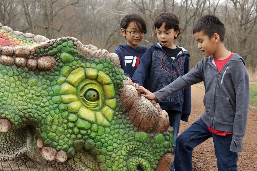 A dinosaur at the Heard Museum in McKinney