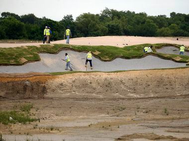Construction along the East Course designed by Gil Hanse at PGA Frisco in Frisco, Texas, on...