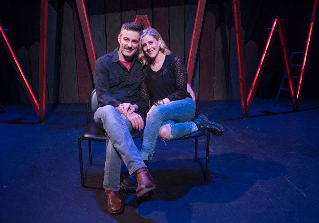 Jeffrey Schmidt, left, and Lydia Mackay, the married co-founders of The Drama Club on the...