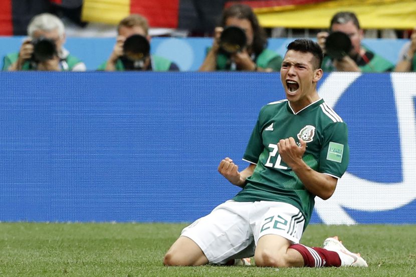 Hirving Lozano anotó el gol del Tri para el histórico triunfo ante Alemania el domingo en...