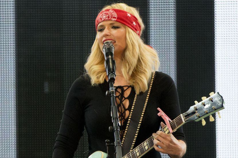 Miranda Lambert performs at AT&T Stadium in Arlington.