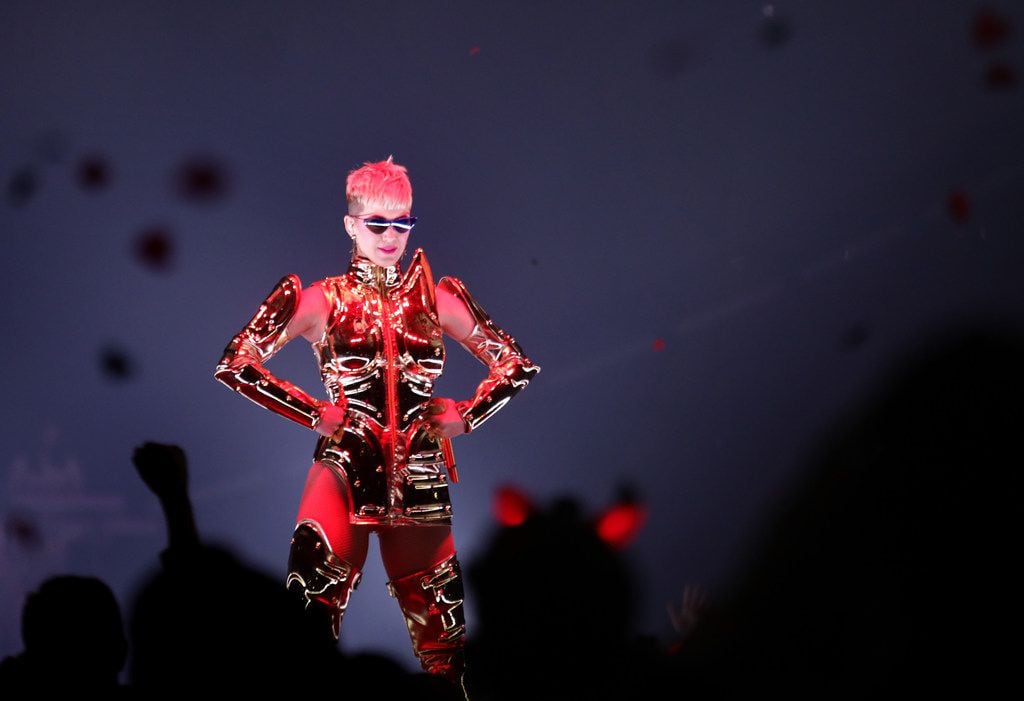 Katy Perry performs at American Airlines Center in Dallas on Jan. 14, 2018.