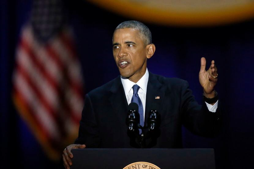 El presidente Barack Obama pronunció su discurso de despedida en Chicago. AP
