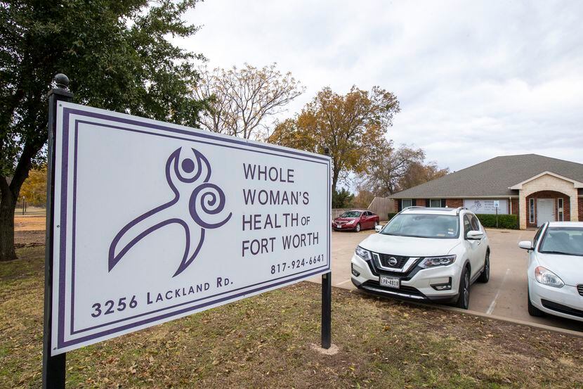 The Whole Woman's Health clinic in Fort Worth, Texas, on Thursday, November 21, 2019. ...