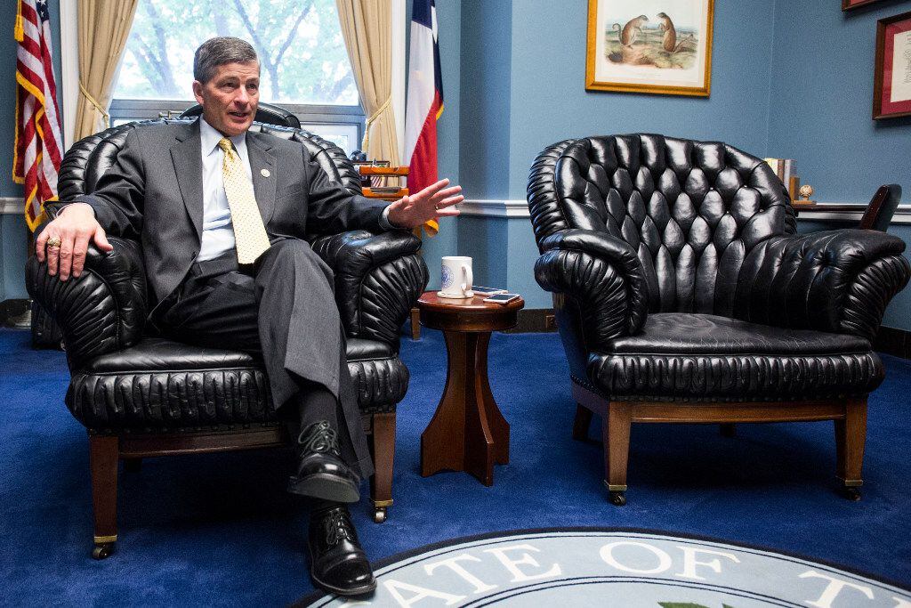 Rep. Jeb Hensarling, R-Dallas, speaks during an interview in his office in the Rayburn House...