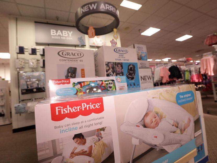 La nueva sección con artículos para bebés de JC Penney en el’ Collin Creek Mall de Plano....