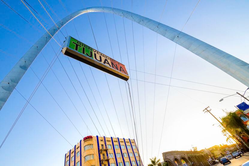El Arco del Milenio, un monumento a la entrada a Tijuana desde Estados Unidos. GETTY IMAGES
