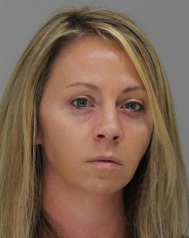 Amber Guyger was booked into the Dallas County Jail Tuesday after court ended.