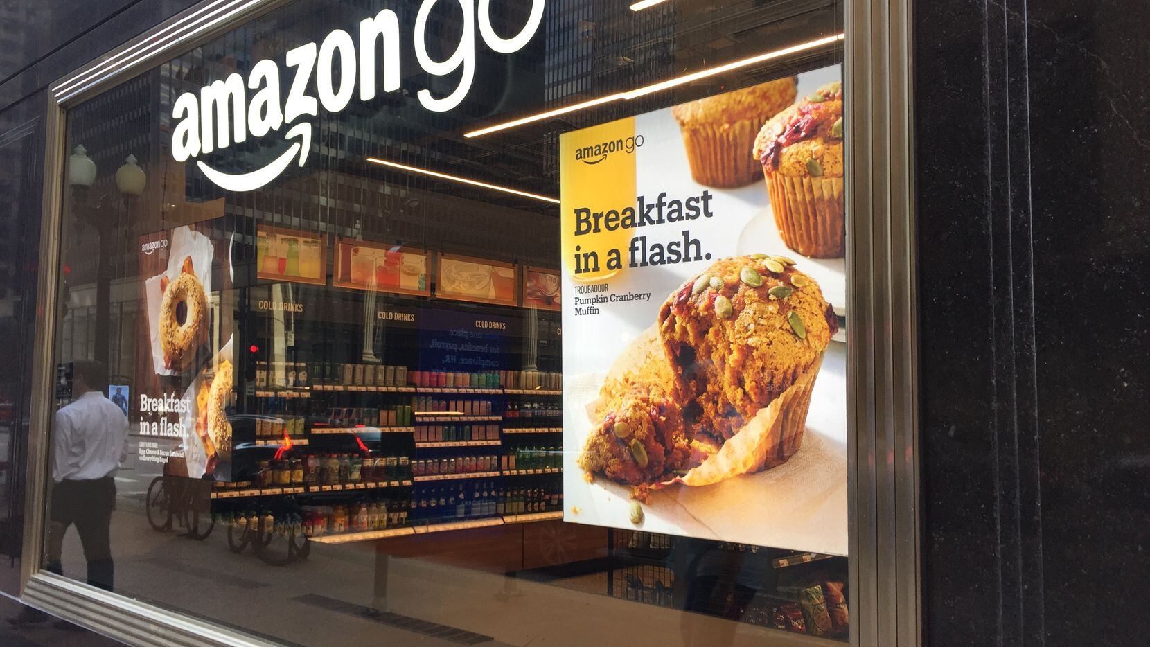 An Amazon Go store in Chicago. The convenience stores use the company's "just walk out"...