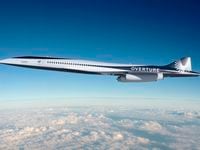 This undated image provided by Boom Supersonic shows Boom Supersonic Overture Aircraft. ...