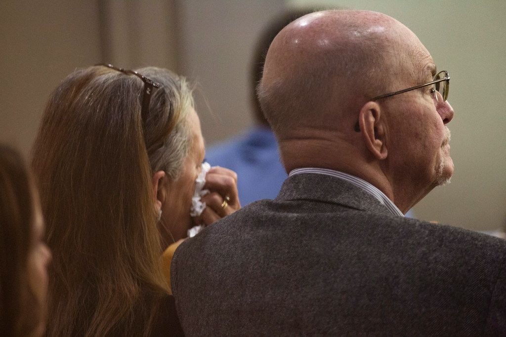 The parents of Kendra Hatcher listen to the closing arguments of the murder trial for Brenda...