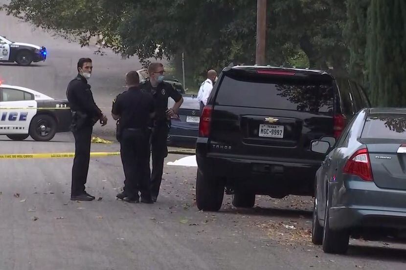 Dallas police investigated after James Faith was shot dead near his north Oak Cliff home on...