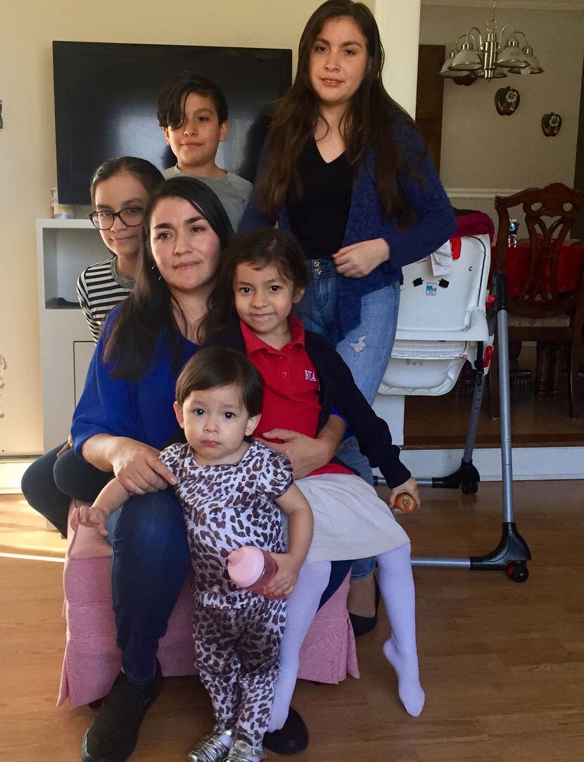 Lucia Mejia and her children await the outcome of Adolfo Mejia's deportation case. The...