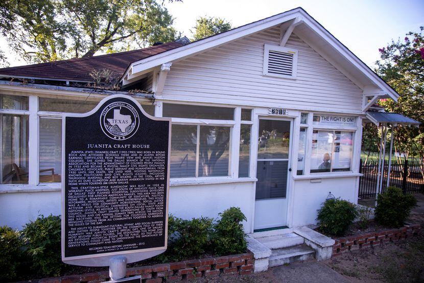 Civil rights activist and former Dallas City Council member Juanita Craft's historic home...