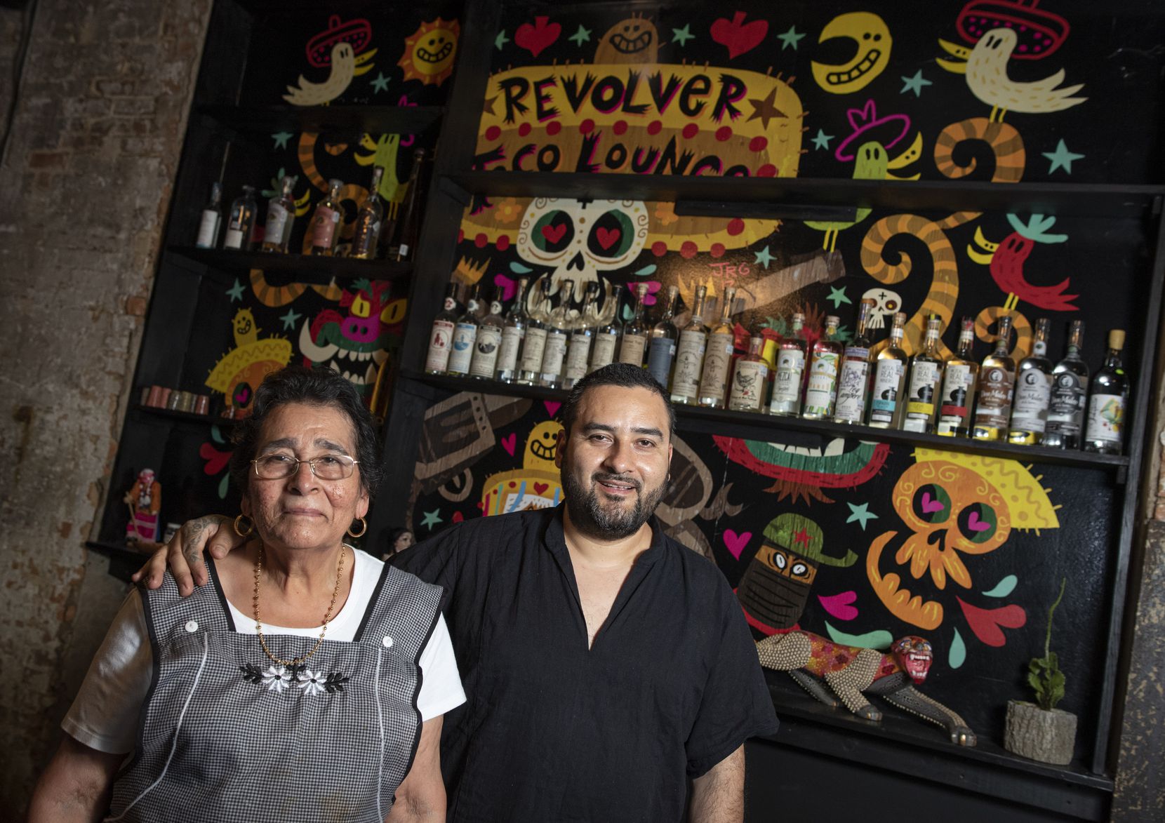 Chef Gino Rojas and his mother, Juanita Rojas, who makes the fresh tortillas, run the La...