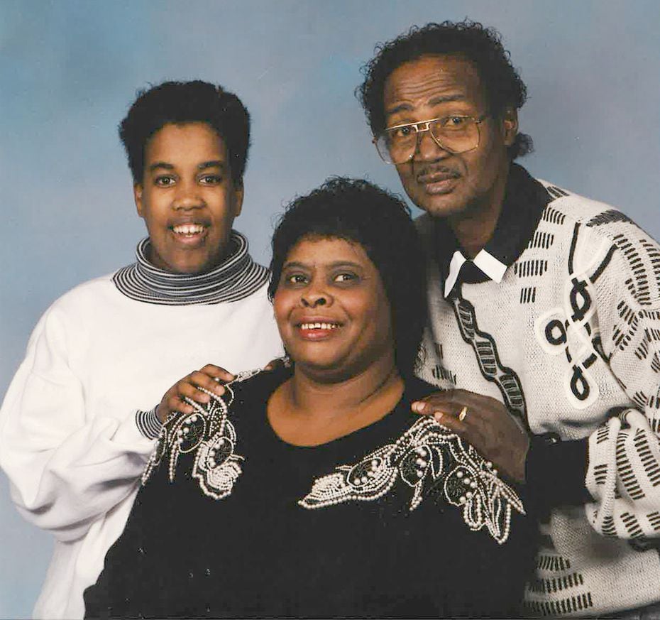 Playwright Jonathan Norton (left) shown in a family portrait taken in 1991
