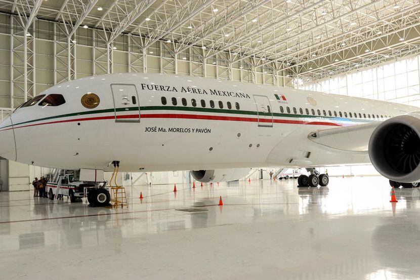 El avión Boeing 787-8 propiedad del gobierno de México fue puesto la venta.(AGENCIA REFORMA)
