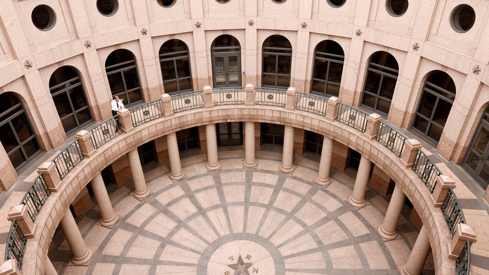 An exterior view of the Texas State Capitol Annex rotunda in Austin, Texas, Thursday,...