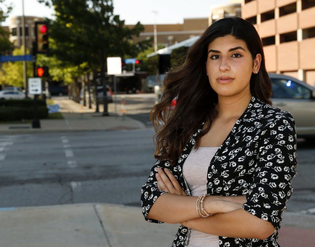 Daniela Ruiz poses for a portrait near El Centro College in Dallas on Wednesday, July 13,...