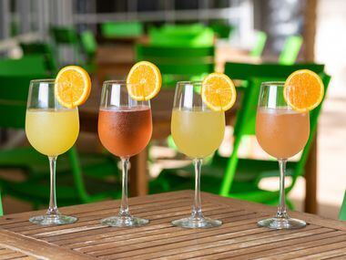 Are you up for drinking your breakfast? The Toasted Yolk's mimosas include orange,...