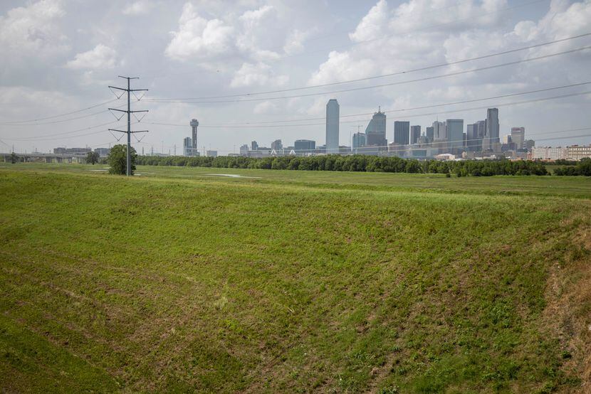 On the other side of the levee protecting The Bottom from the Trinity River is the Skyline...