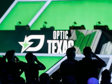 Fans cheer as OpTic Texas played the Seattle Surge during the Optic Major I Call of Duty...