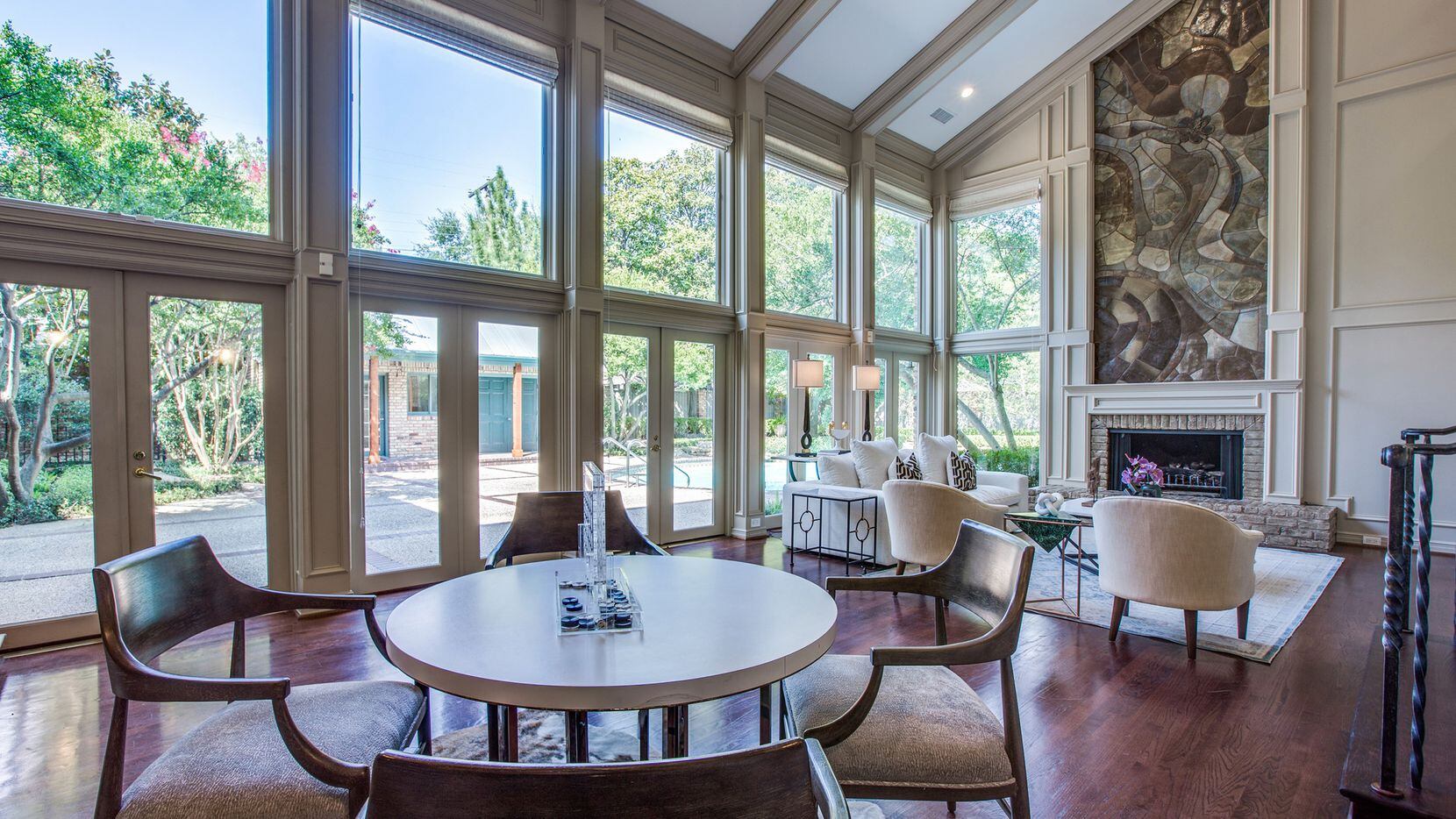 The great room in the 4,957-square-foot (per appraiser) home at 4524 Rheims Place overlooks...