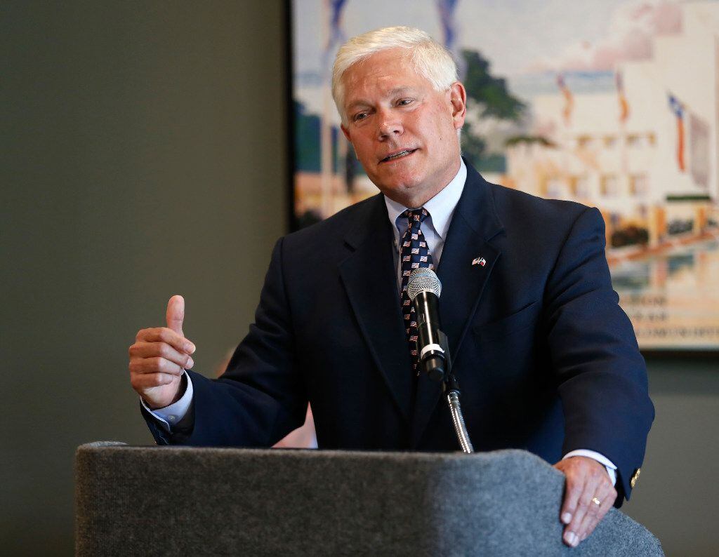 U.S. Rep. Pete Sessions,R-Dallas, said he opposes increasing the gas tax because "we've...