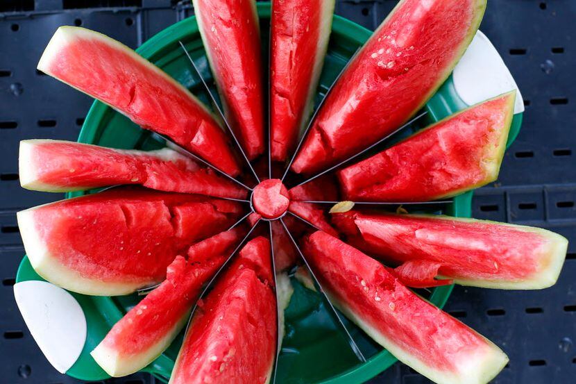A sliced watermelon 