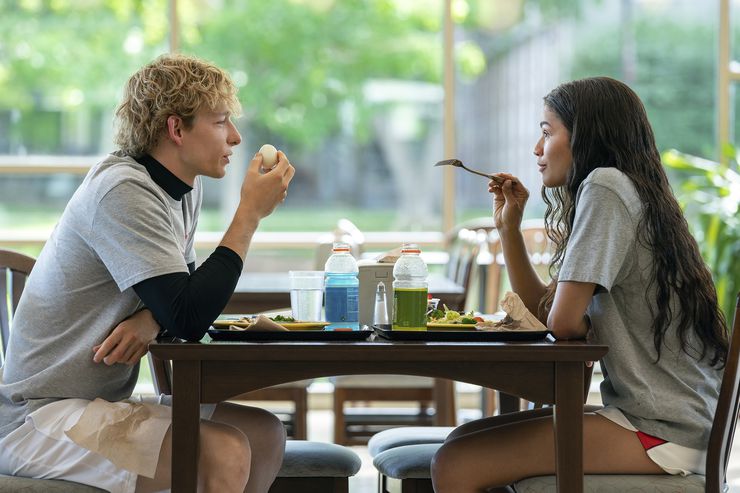 Mike Faist and Zendaya star in "Challengers." (Metro Goldwyn Mayer Pictures)
