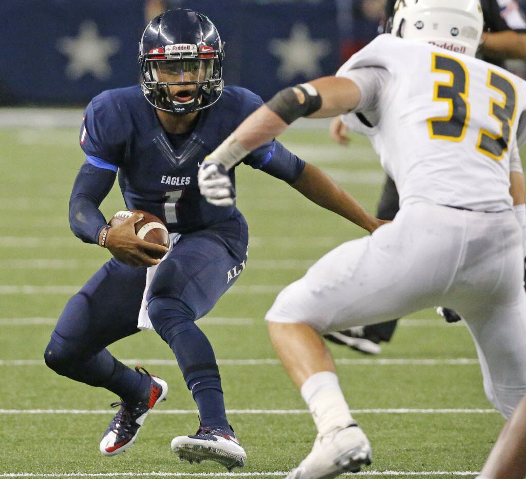 Kyler Murray #1 Allen High School Eagles Navy Football Jersey