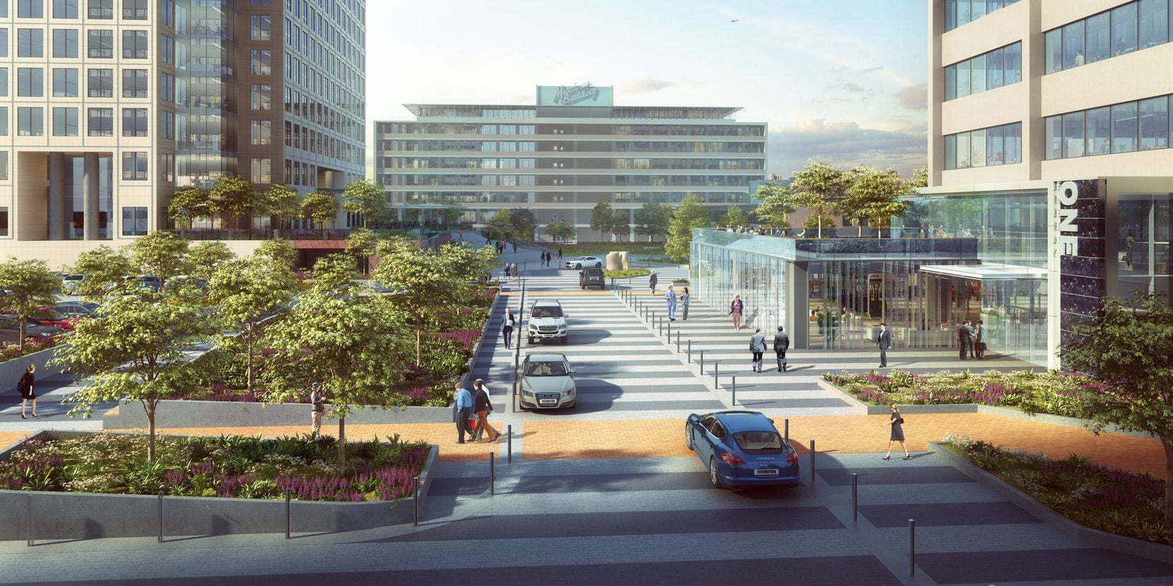 A central boulevard will provide access to all the buildings at Energy Square.