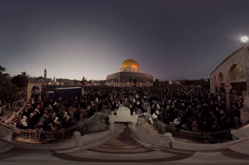 El Domo de la Roca de Jerusalén en una imagen del 22 de julio del 2019, durante el Ramadán,...