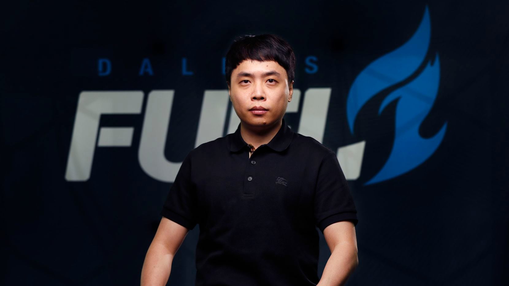 Dallas Fuel head coach Yun “RUSH” Hee-Won poses for a photo at Envy Gaming headquarters in...